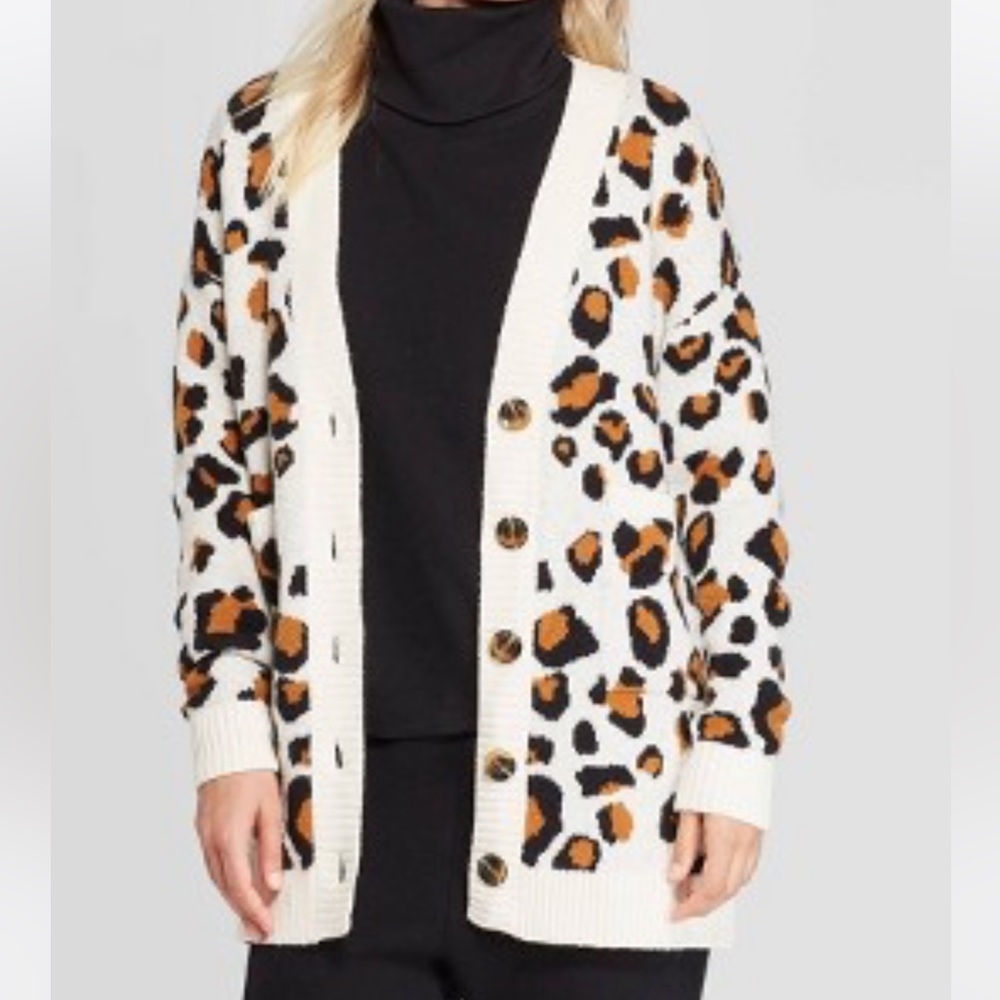 Leopard Print Cardigan